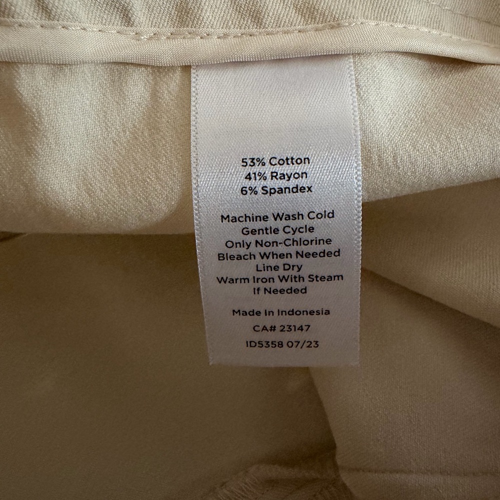 Talbots Chatham Cotton Bi-Stretch Skim Ankle Pant - Picture 5 of 9